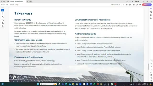 Concerns Rise Over Solar Project Safety and Traffic Impact