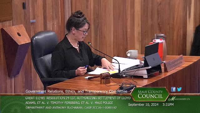 Maui council seeks settlement approval in high-stakes case