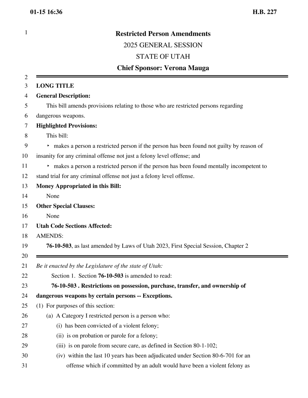 Legislators consider new restrictions on firearm ownership for individuals with mental health issues