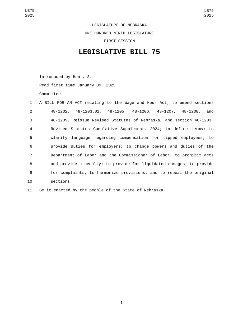 Nebraska Labor Commissioner enforces strict training wage regulations for employers