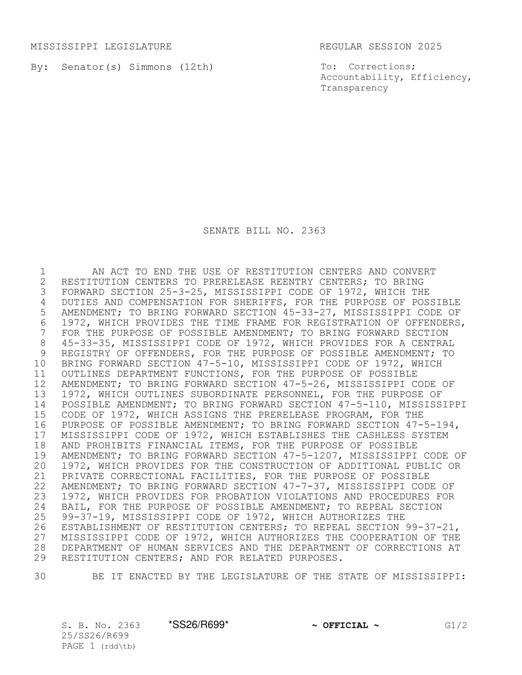 Mississippi enhances sex offender registration and verification protocols with new regulations