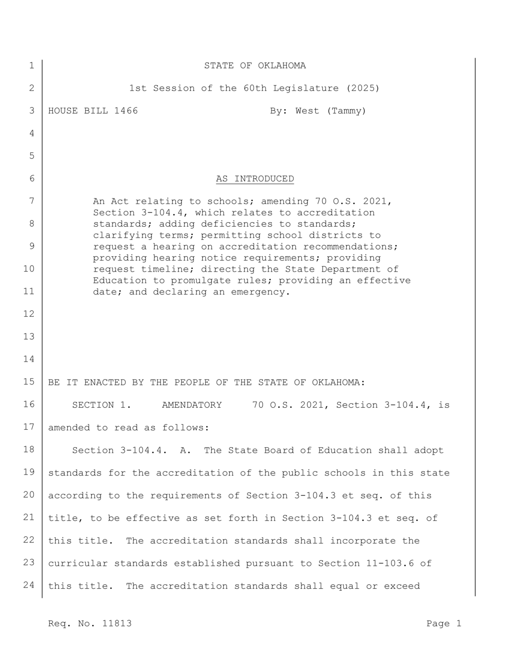 Oklahoma enforces class size limits with financial penalties for noncompliant school districts