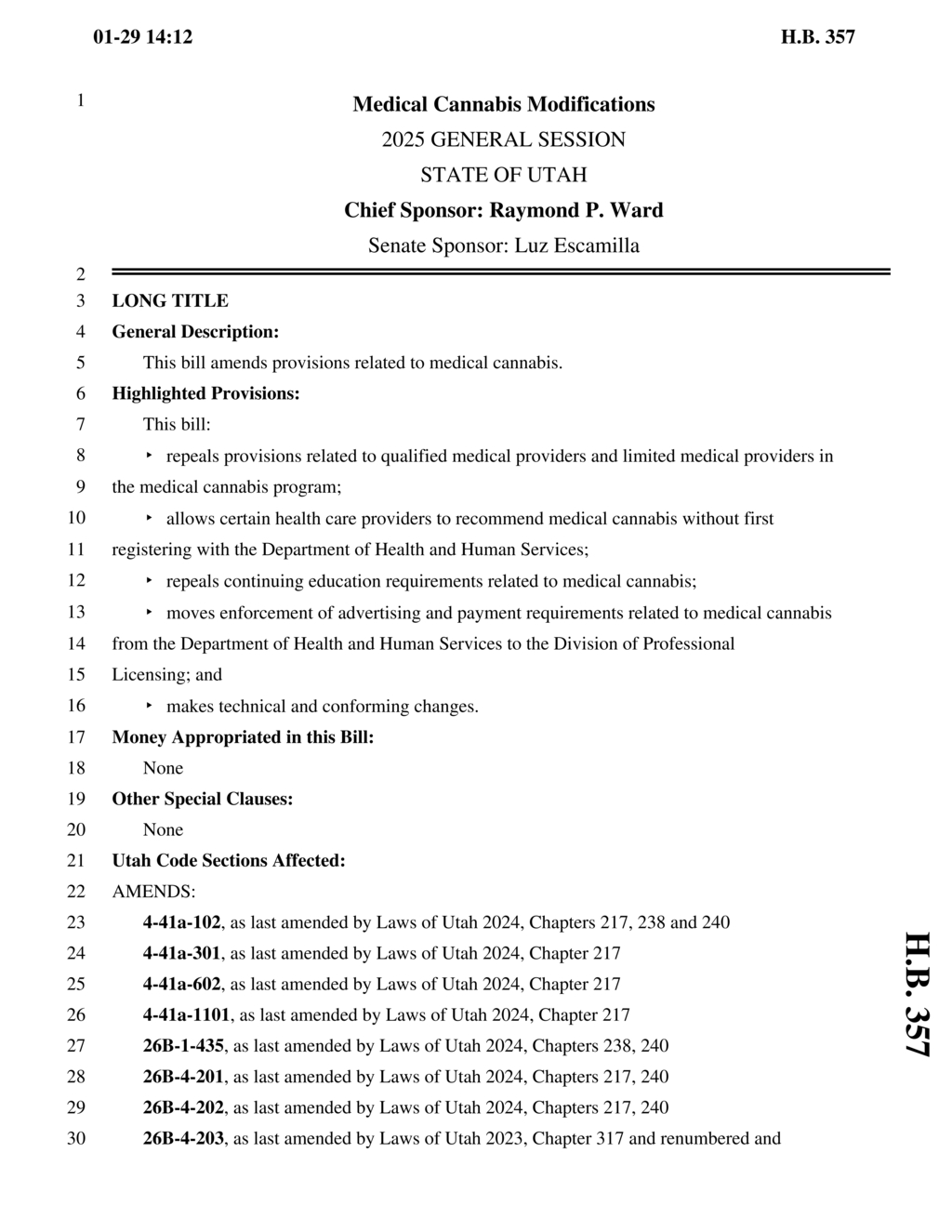 Utah establishes electronic verification system for medical cannabis card applications