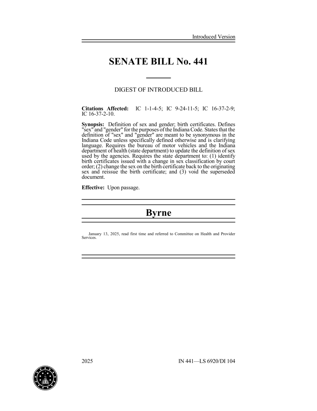 Indiana updates birth certificate laws to include DNA testing for paternity verification