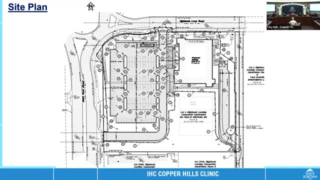 West Jordan Planning Commission approves medical clinic site plan on Highland Loop Road