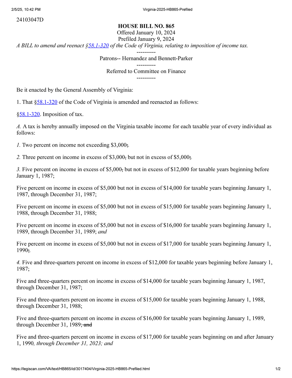 Virginia proposes new tax rates for education and childcare funding in 2024