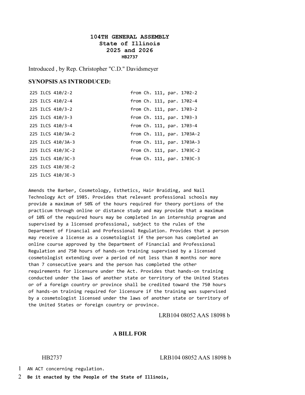 Illinois sets new requirements for cosmetology and esthetician licensure