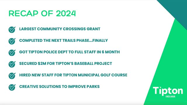 Tipton City Council secures $2M bond for new youth baseball facilities
