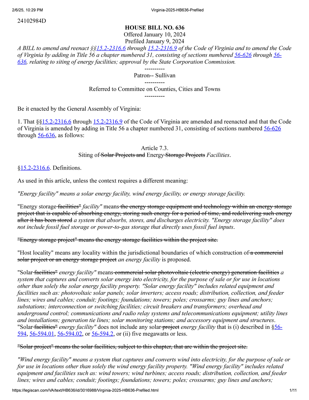 Virginia establishes regulations for solar and wind energy facility siting standards