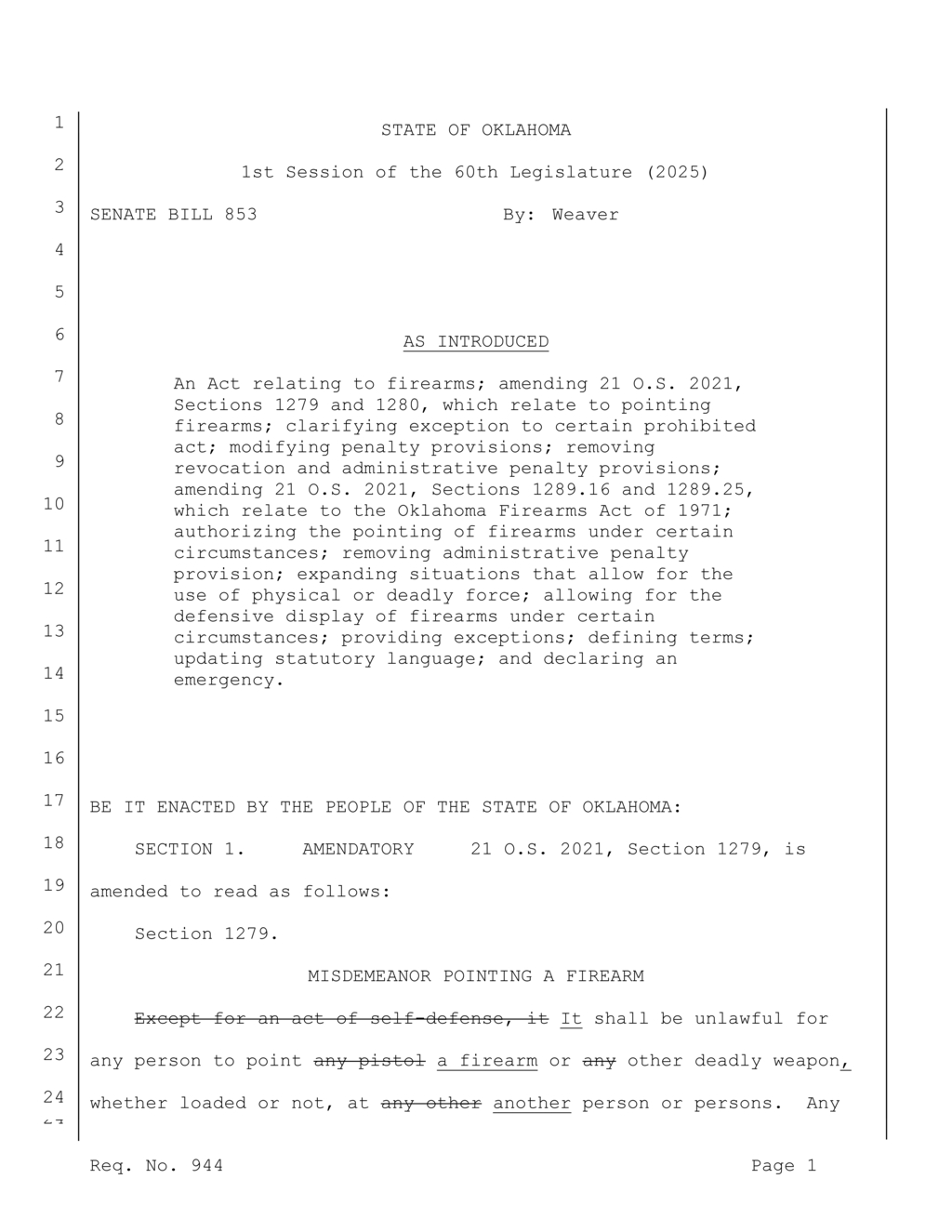 Oklahoma law shields self-defense actions from criminal prosecution and civil lawsuits