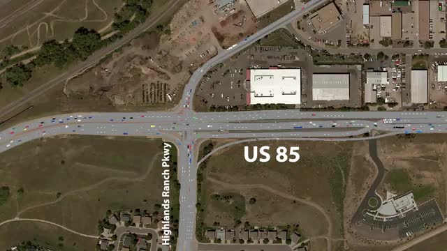 Highlands Ranch introduces continuous flow intersections on US 85 for improved traffic safety