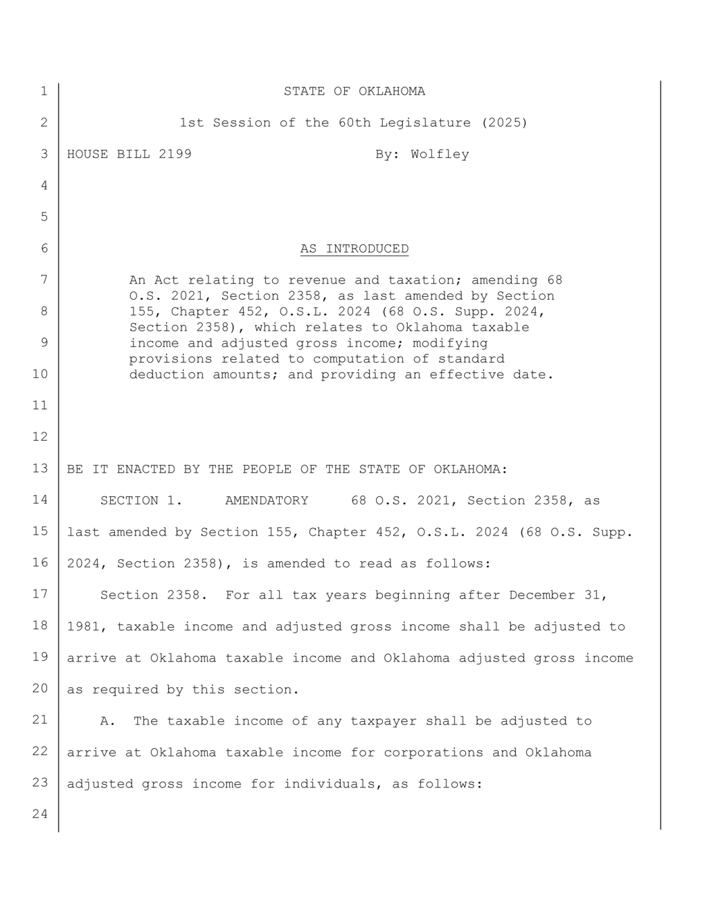 Oklahoma Tax Commission sets new property valuation and payroll factor guidelines