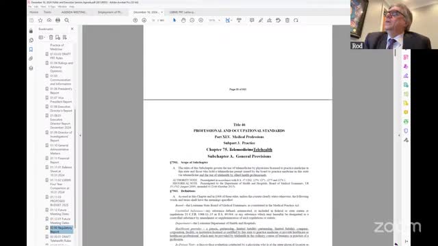 Louisiana Board discusses new telehealth certification and rules for medical practice