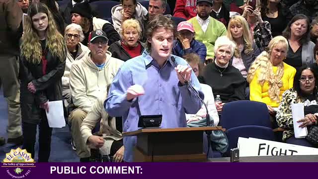 El Cajon residents protest police collaboration with ICE and due process violations