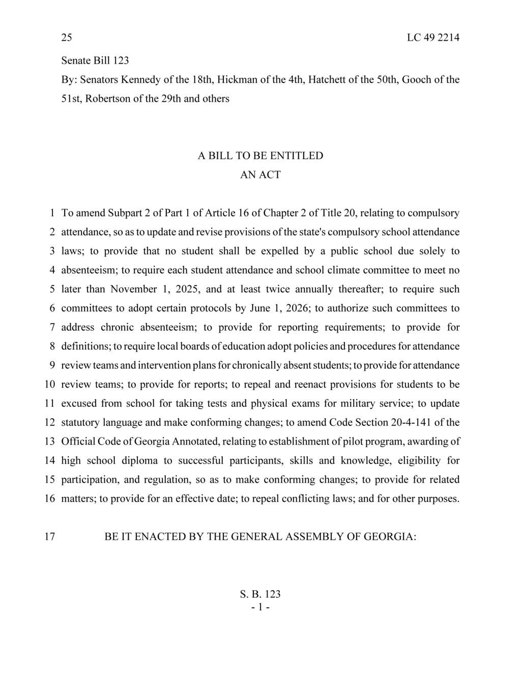 Georgia enforces stricter school withdrawal policies for minors without guardian consent