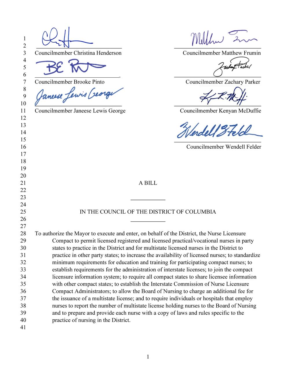 DC Council approves Nurse Licensure Compact for multistate nursing practice