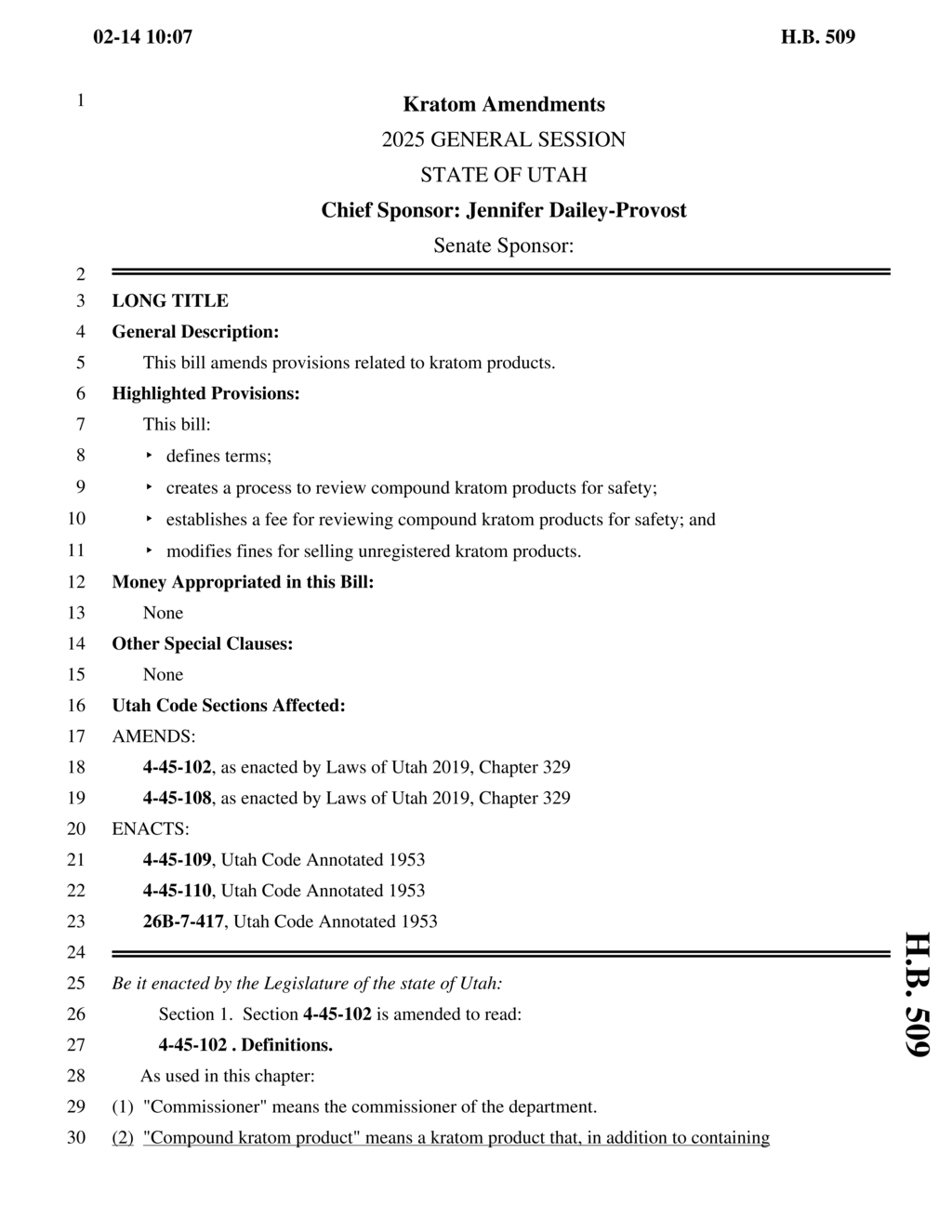 New regulations on compound kratom products proposed for Utah starting July 2025