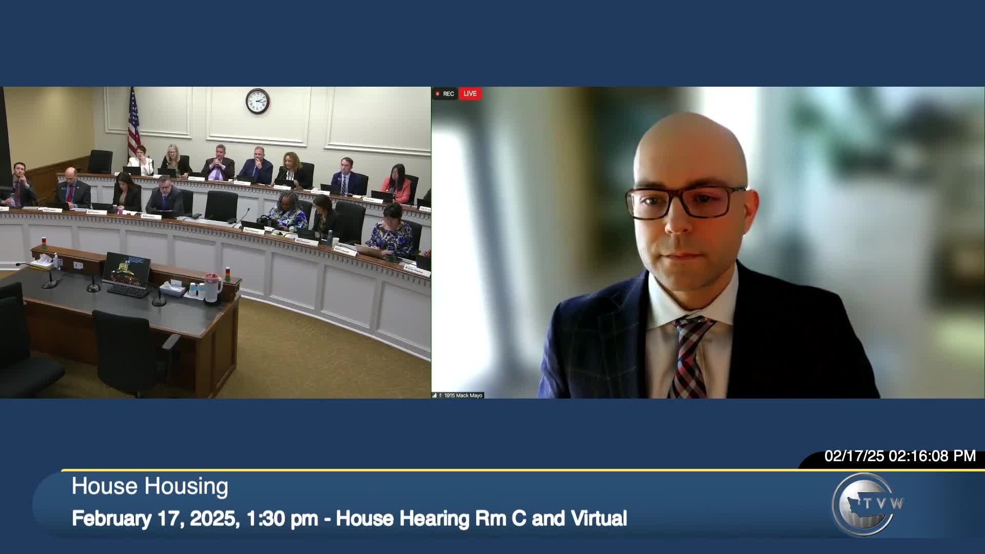 Gordon Haggerty testifies against Seattle's HB 1915 rental housing bill