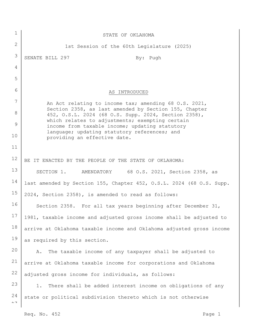 Oklahoma legislation targets capital gains tax on property sales