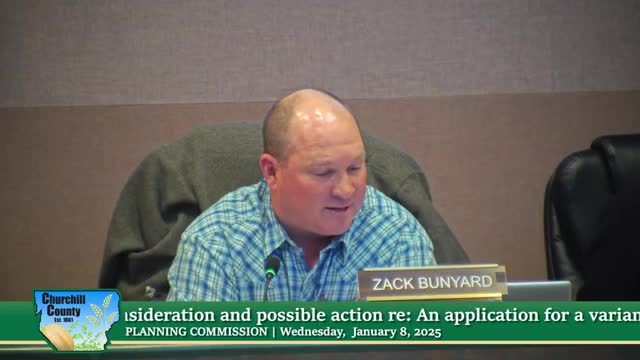 Dean Patterson discusses variance request for tentative parceling plan requirements