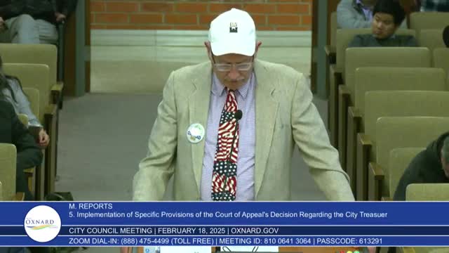 Oxnard City Council faces backlash over treasurer's role and financial oversight