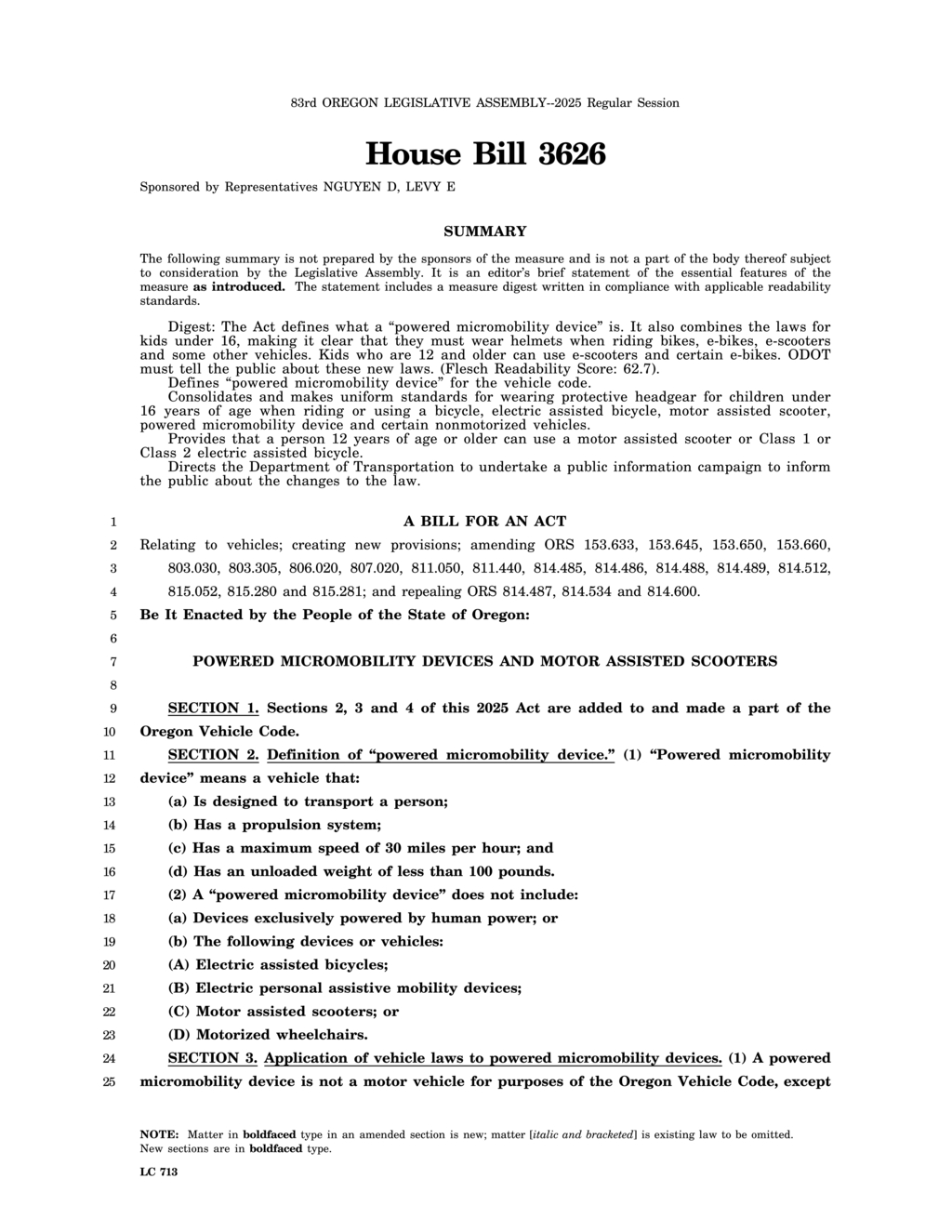 Oregon updates safety regulations for bicycles and micromobility devices
