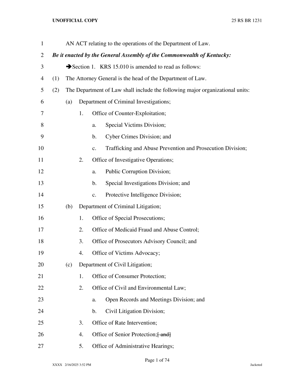 Kentucky Attorney General's Office revises child support and paternity acknowledgment policies
