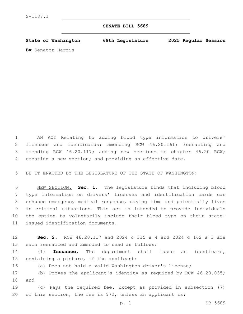 Washington Department revises driver's license issuance rules for veterans and youth