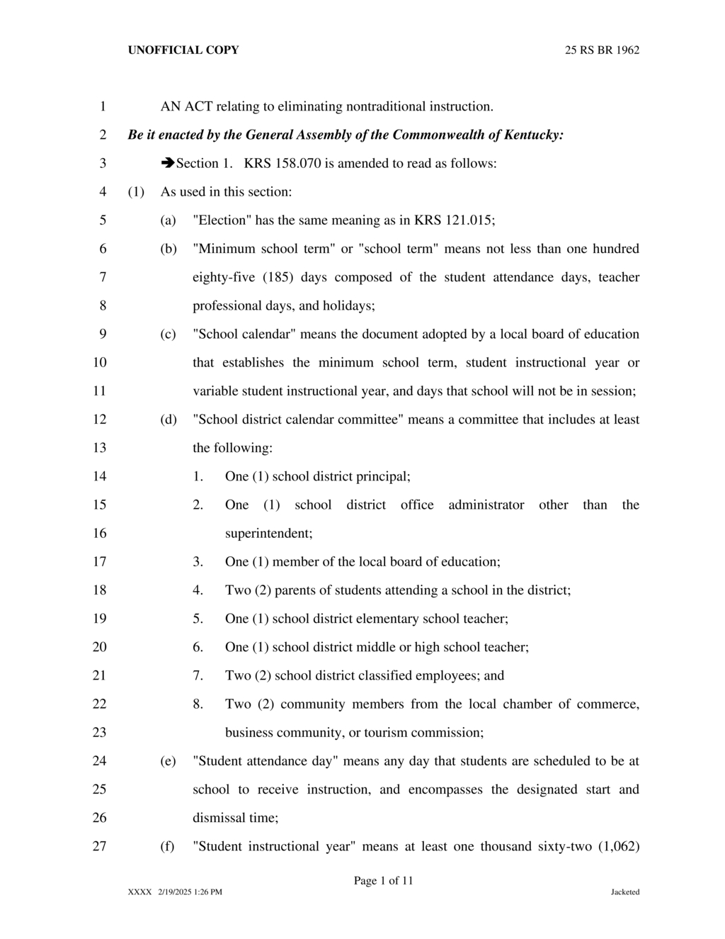 Kentucky Board of Education establishes guidelines for emergency school closures
