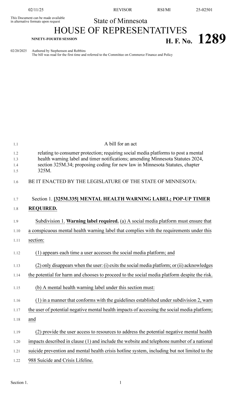 Minnesota mandates social media warning labels and usage notifications by July 2025
