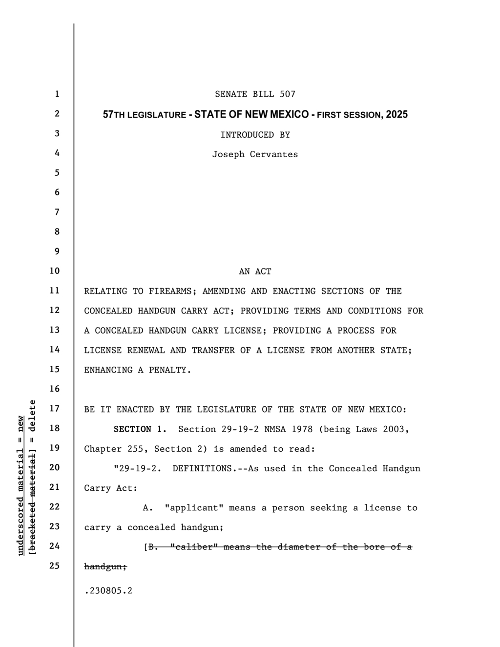 New Mexico updates Concealed Handgun Carry Act with training and enforcement rules