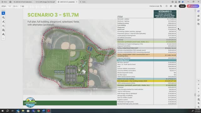 Corcoran City Council debates park funding and priorities for community projects