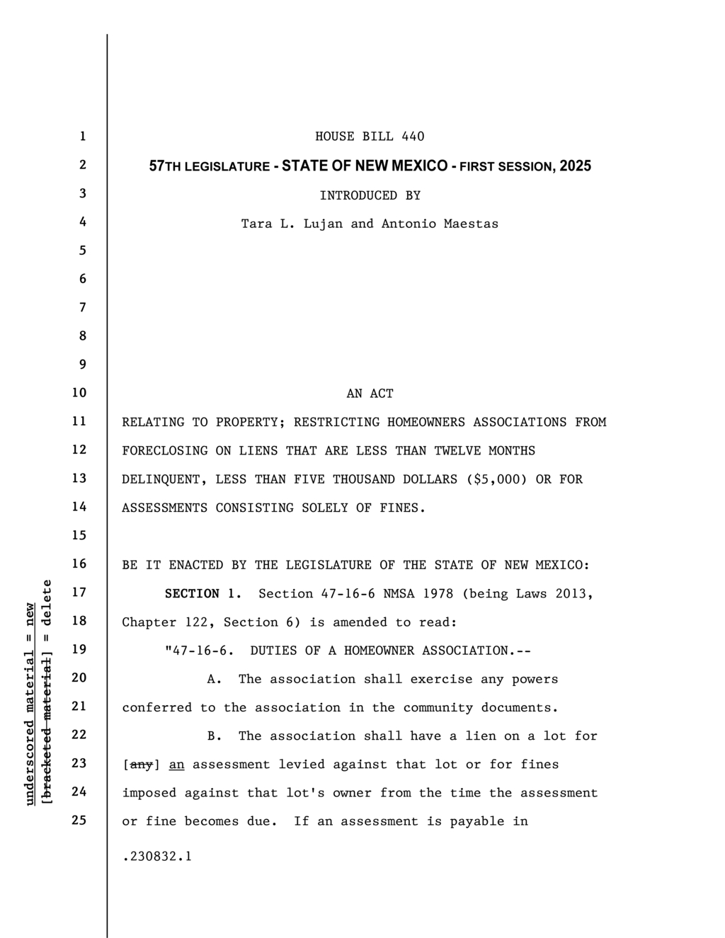 New Mexico bill limits HOA foreclosure powers on small liens