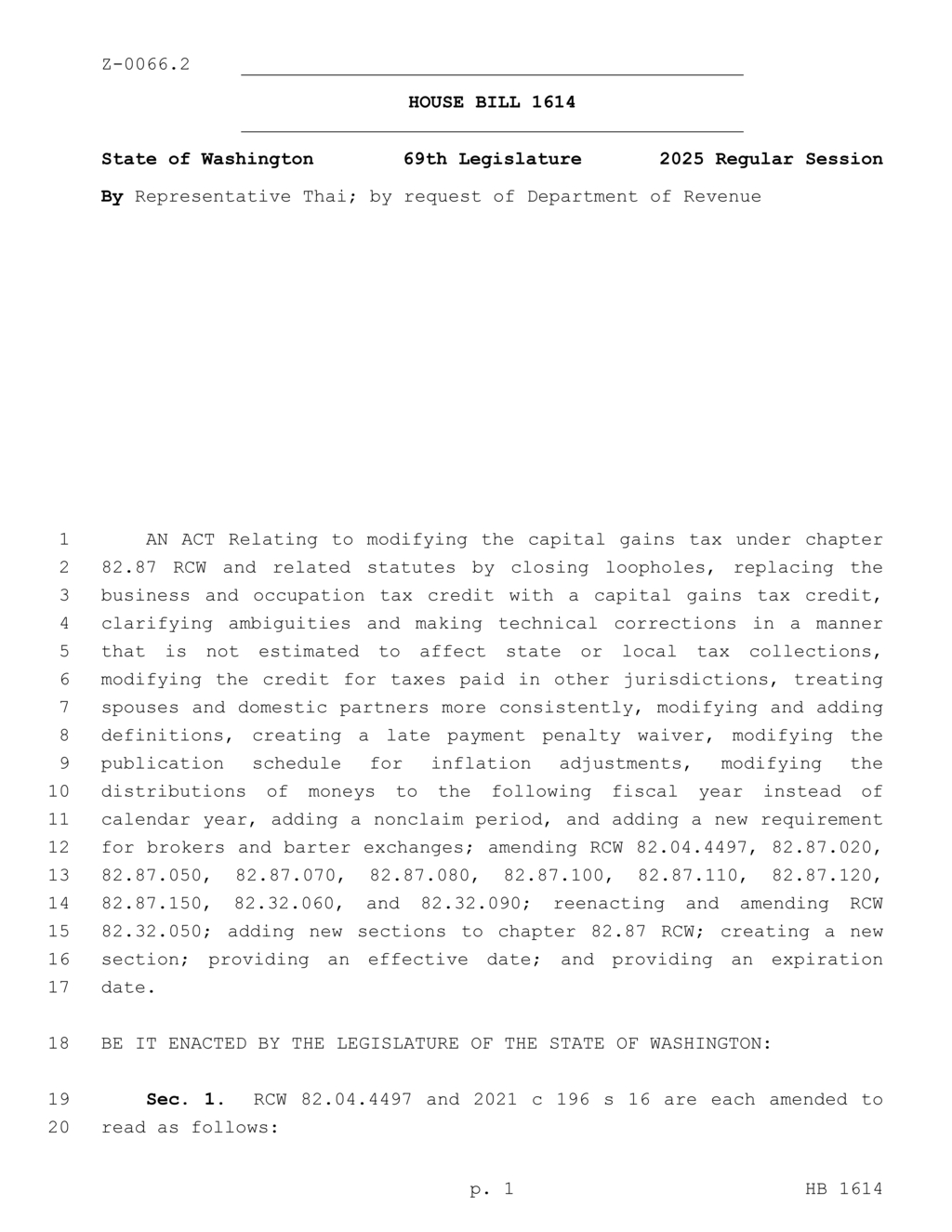 Citizenportal ai washington state implements tax credit to avoid