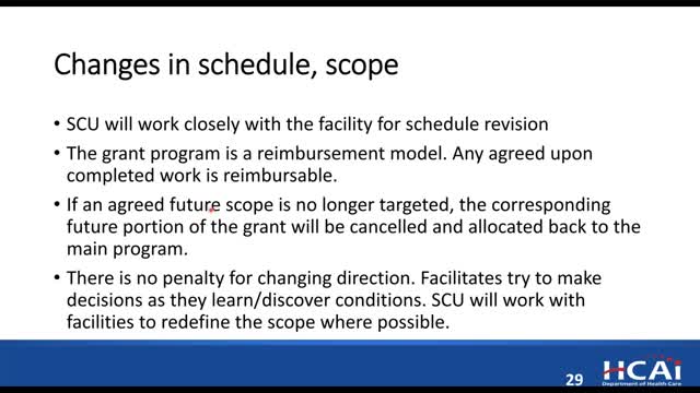 HCAI conducts webinar for rural hospitals on funding impact and resources