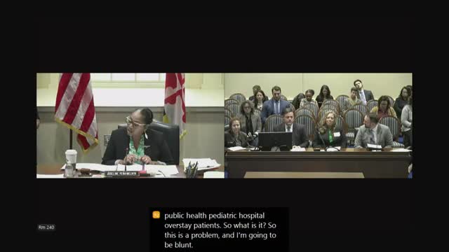 Maryland lawmakers confront pediatric hospital overstay crisis for vulnerable youth