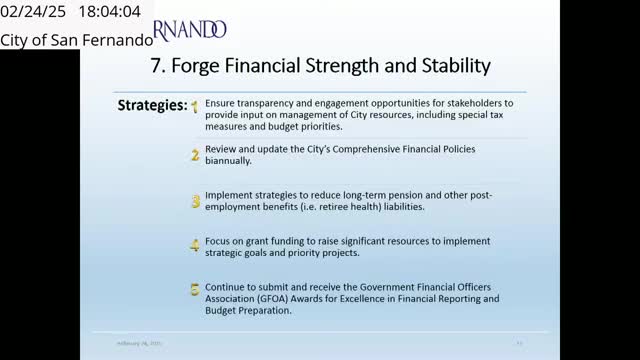 San Fernando City Council reviews strategic goals and seeks community input for future plans