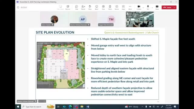 Architects present cohesive design changes for mixed-use development along Maple Avenue