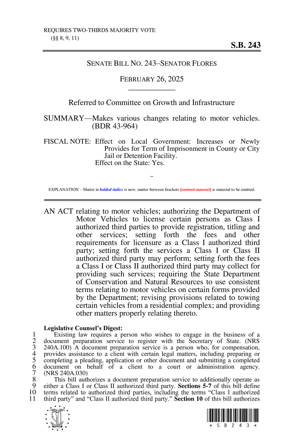 Nevada updates vehicle tax exemption laws to include fraud penalties