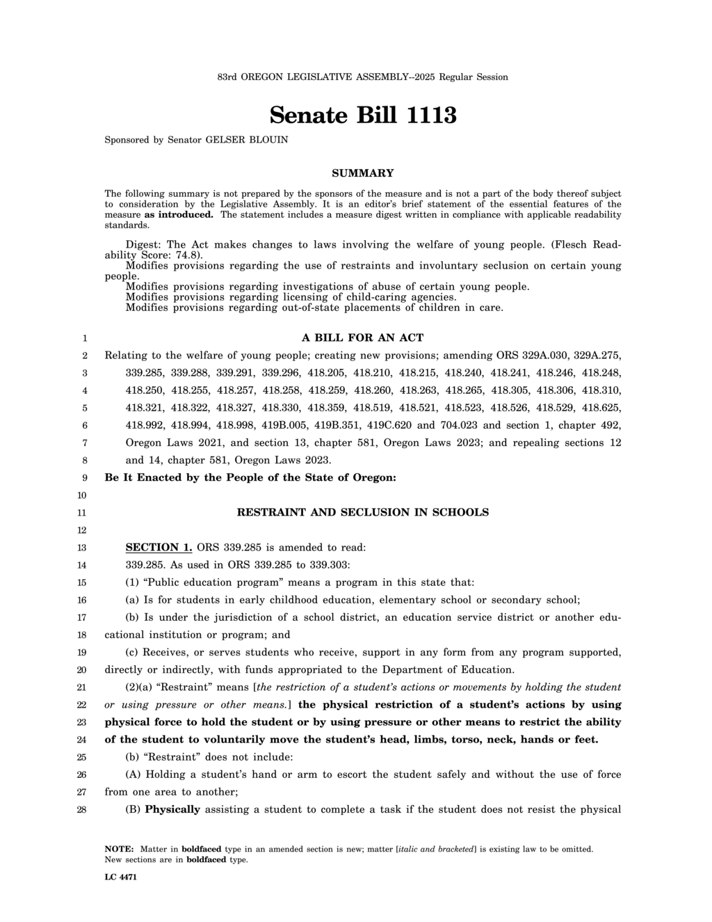 Citizenportal ai oregon mandates child caring agency regulations for