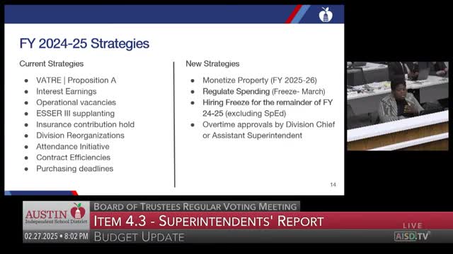 Austin ISD prepares for budget impact from Texas education bills and federal funding changes