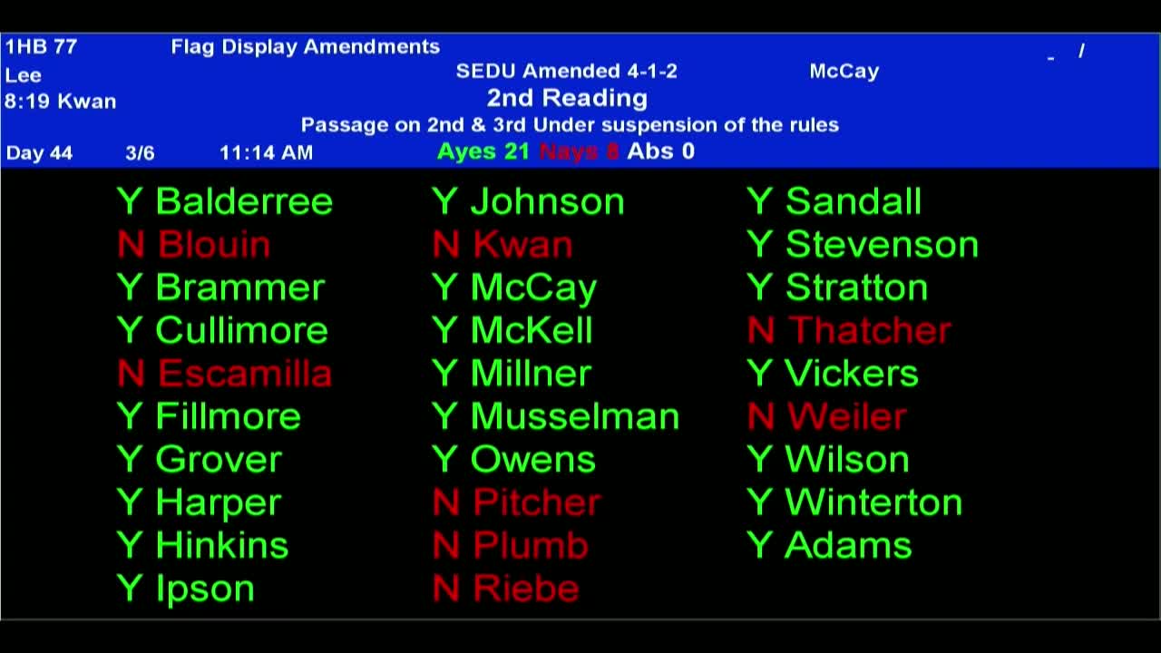 Senate passes House Bill 248 for veteran protections against fraudulent claims assistance