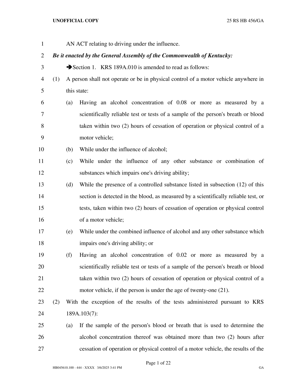 Kentucky Transportation Cabinet issues guidelines for ignition interlock devices