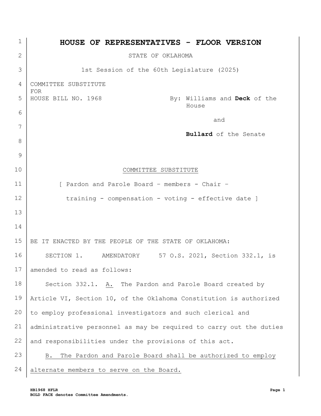 Pardon and Parole Board adopts new conflict of interest regulations effective 2025