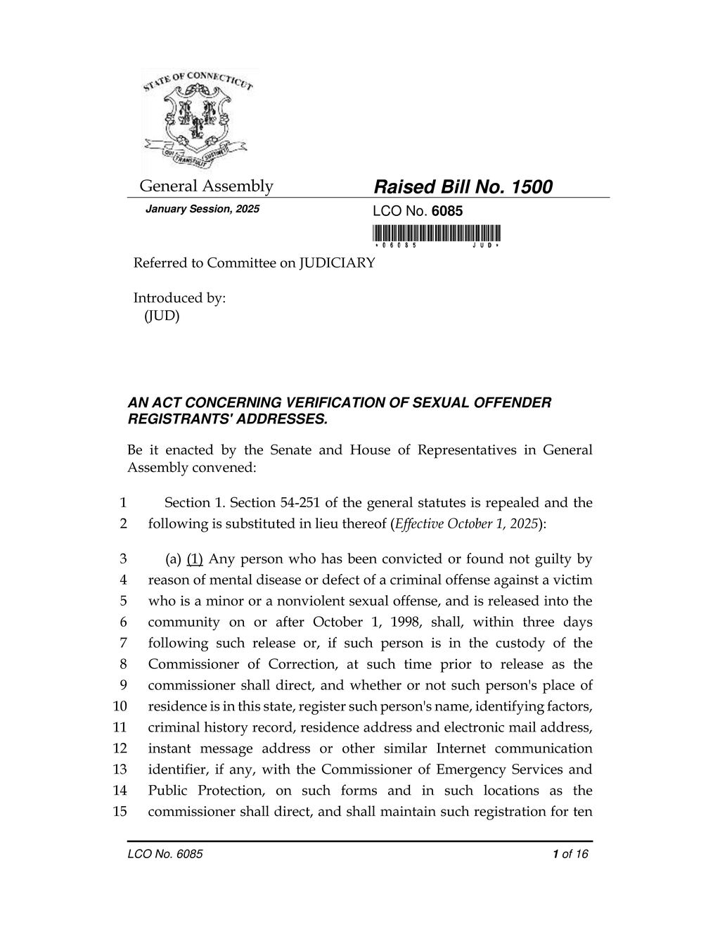 Connecticut establishes new sex offender registration rules for electronic communications