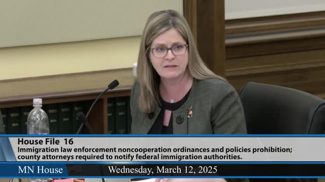 Minnesota lawmakers debate controversial bill on illegal immigrant crime reporting