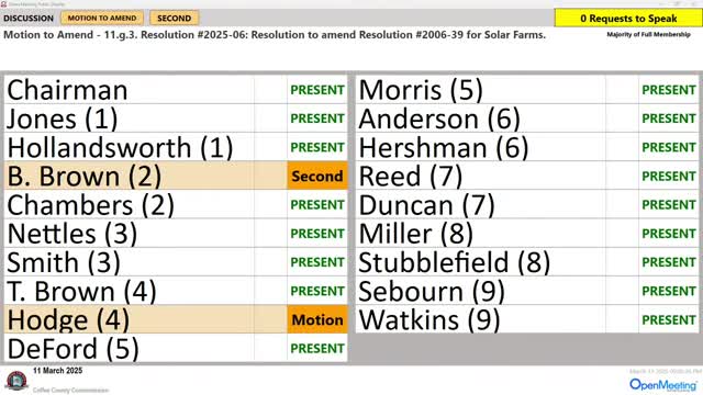 Commissioners reject solar farm postponement and approve 10-year solid waste plan
