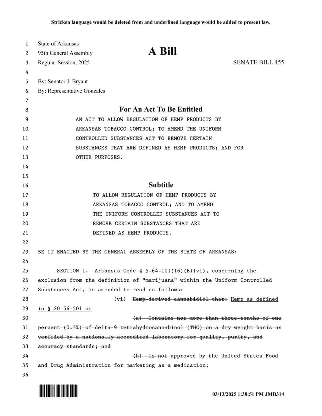 Arkansas repeals sections of delta-8 and delta-10 THC legislation