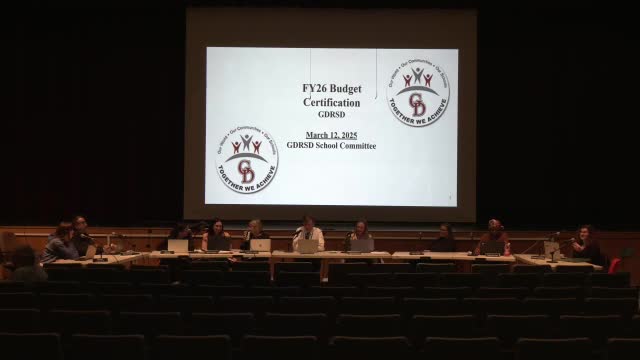 Groton Dunstable Schools propose FY26 budget seeking $673K override in Groton