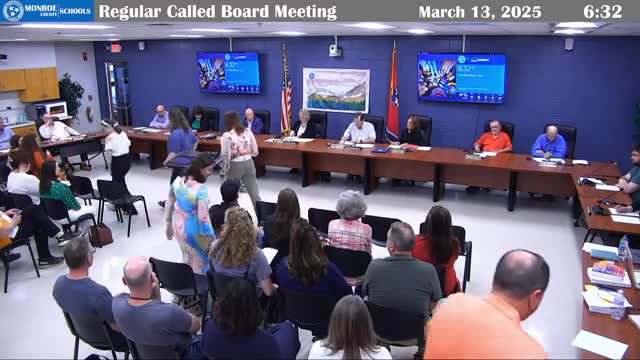 Madisonville Middle School SGA honors Monroe County School Board